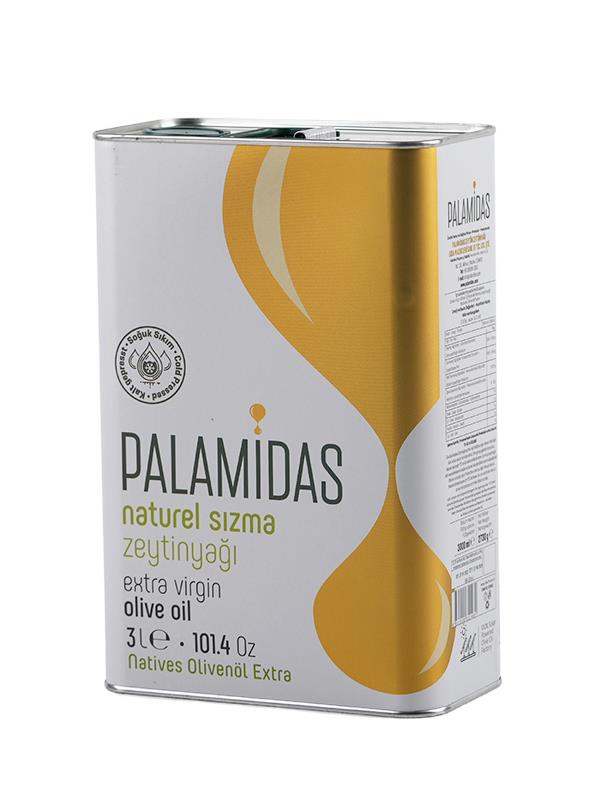 Palamidas 3L Extra Virgin Olive Oil, Single Origin from Mediterranean Turkiye, Cold Pressed, Use for Everday Cooking