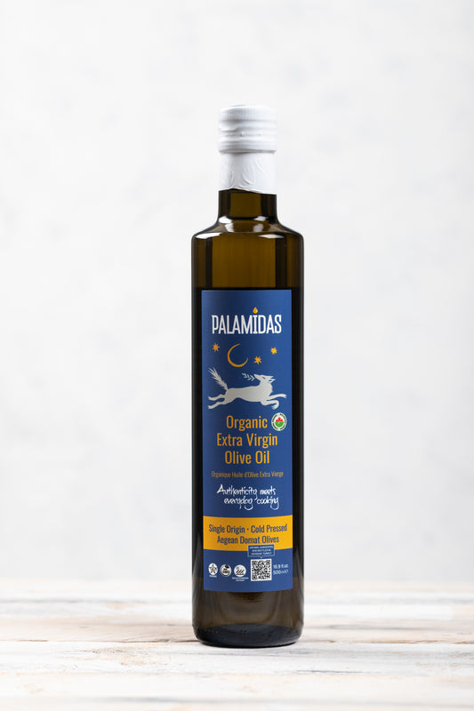 Medium Intensity and Fruity: Palamidas Organic Extra Virgin Olive Oil 500 ML